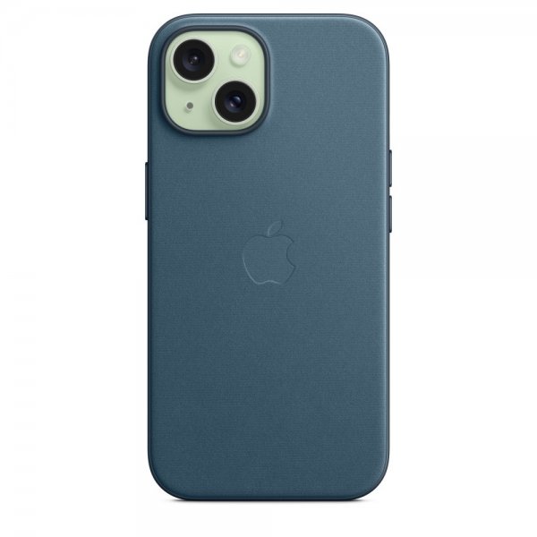 Apple Original iPhone 15 Cover FineWoven MagSafe Stillehavsblå