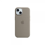 Apple Original iPhone 15 Skal Silikonecover MagSafe Clay