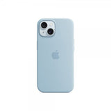 Apple Original iPhone 15 Skal Silikonecover MagSafe Lyseblå