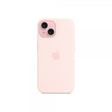 Apple Original iPhone 15 Cover Silikone Etui MagSafe Light Pink