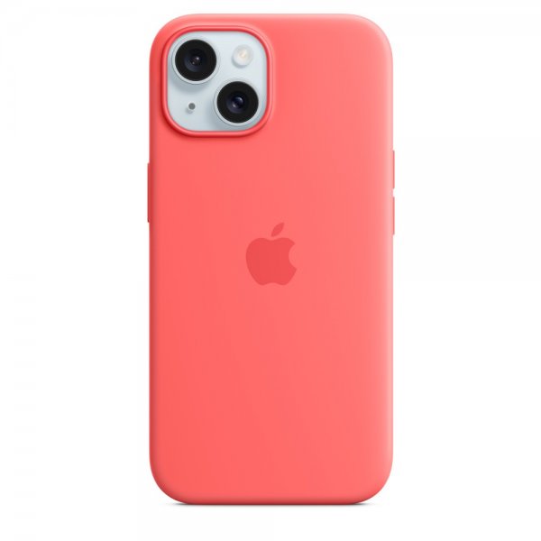 Apple Original iPhone 15 Cover Silikone MagSafe Guava
