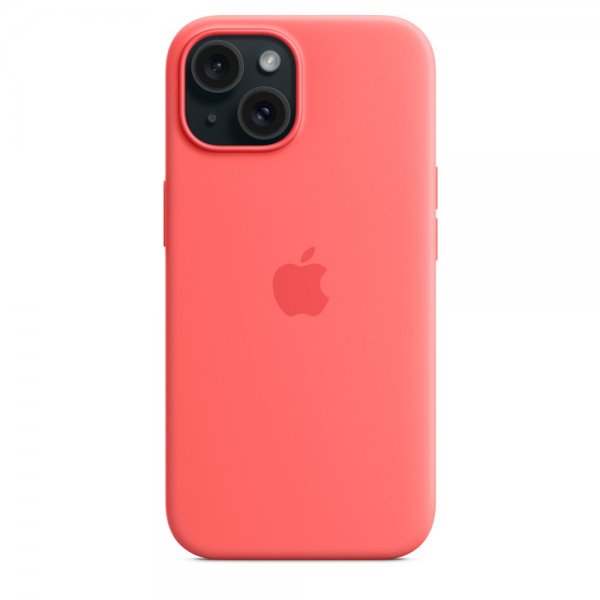Apple Original iPhone 15 Cover Silikone MagSafe Guava