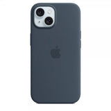 Apple Original iPhone 15 Cover Silikone MagSafe Stormblå