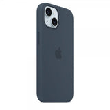Apple Original iPhone 15 Cover Silikone MagSafe Stormblå