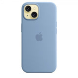 Apple Original iPhone 15 Cover Silikone MagSafe Vinterblå