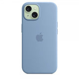 Apple Original iPhone 15 Cover Silikone MagSafe Vinterblå