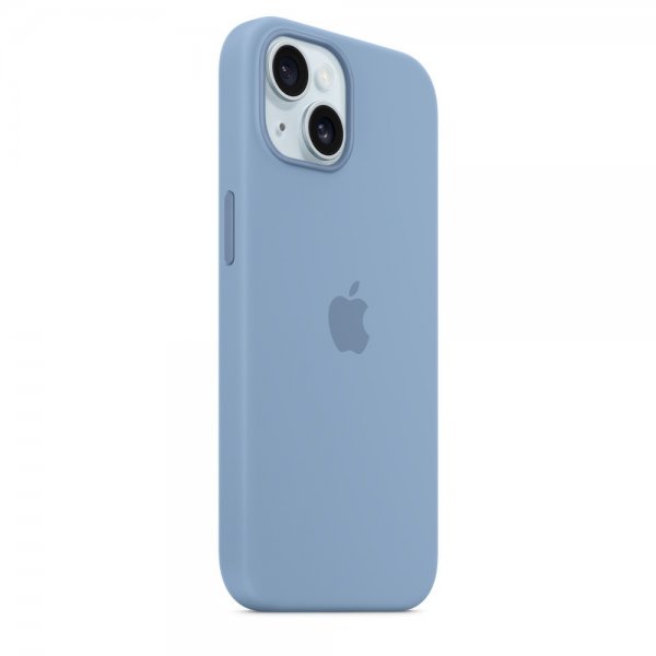 Apple Original iPhone 15 Cover Silikone MagSafe Vinterblå