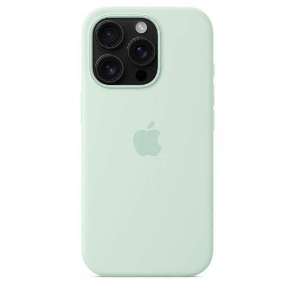 Apple Original iPhone 16 Pro Max Cover Silikone Cover MagSafe Akvamarin