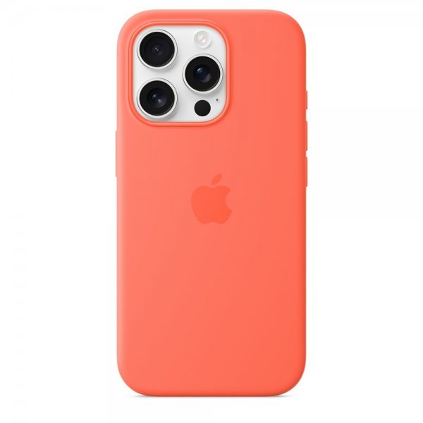 Apple Original iPhone 16 Pro Cover Silikone Cover MagSafe Tangerine