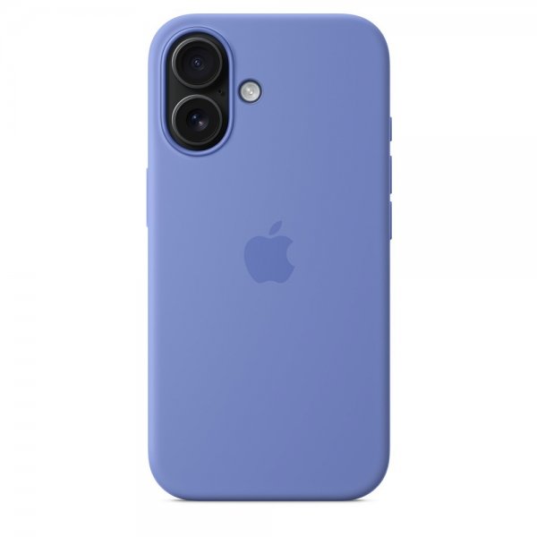 Apple Original iPhone 16 Cover Silikonecover MagSafe Periwinkle