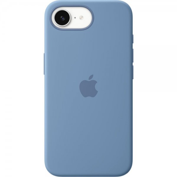 Apple Original iPhone 16e Cover Silicone Case Winter Blue