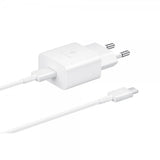 Samsung Original Oplader med USB-C Kabel 15W PD Strømadapter Hvid