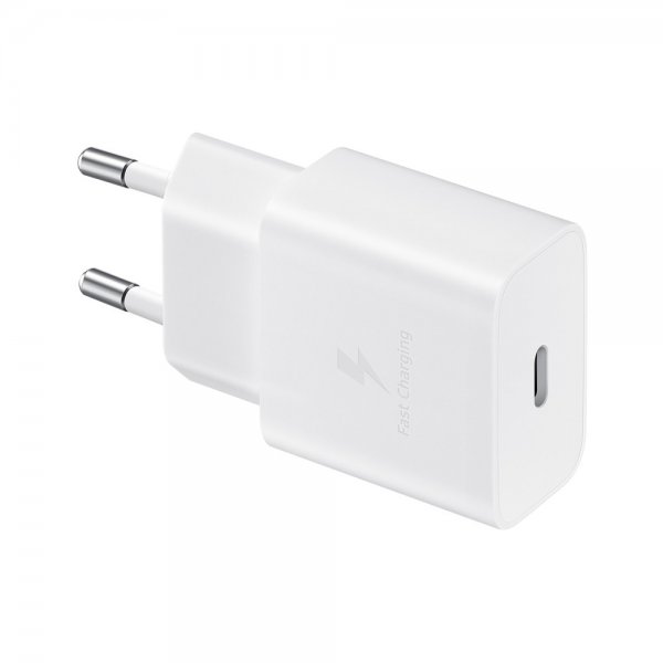Samsung Original Oplader med USB-C Kabel 15W PD Strømadapter Hvid