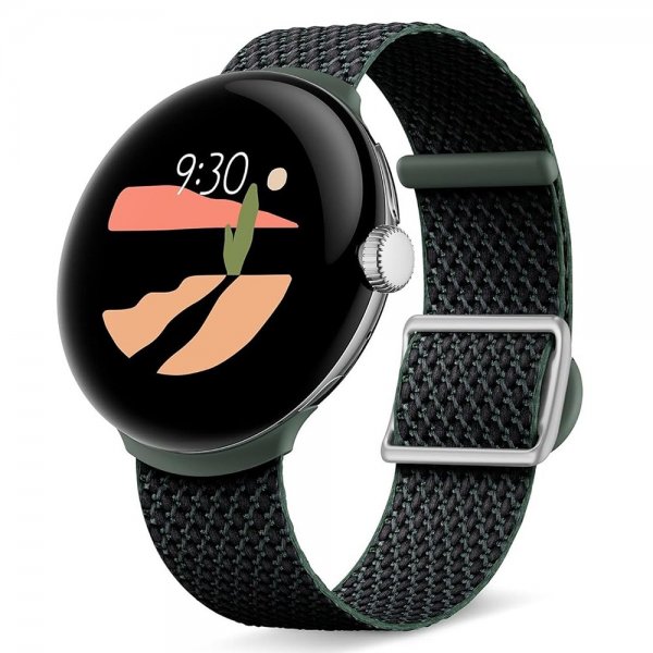 Google Original Pixel Watch/Pixel Watch 2/Pixel Watch 3 41mm Rem Vævet rem Ivy