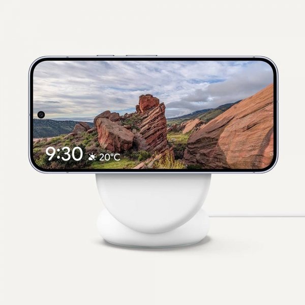Google Original PixelSnap-oplader med stativ Qi2 25W Tåge