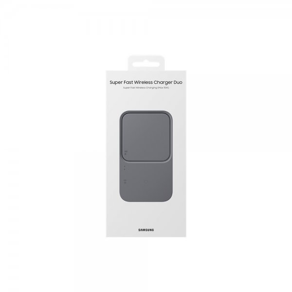 Samsung Original Trådløs Oplader Super Fast Wireless Charger Duo 15W Sort