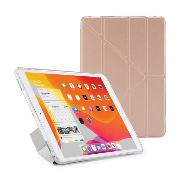 Pipetto iPad 10.2 (gen 7/8/9) Cover Metallic Origami Rosaguld