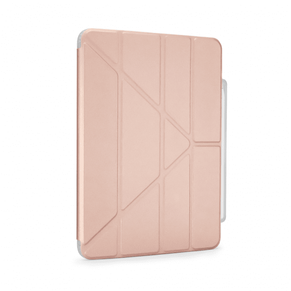Pipetto iPad Air 11 (M2/M3/M4) Cover Origami No3 Pencil Case Metallic Rosa