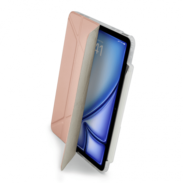 Pipetto iPad Air 11 (M2/M3/M4) Cover Origami No3 Pencil Case Metallic Rosa
