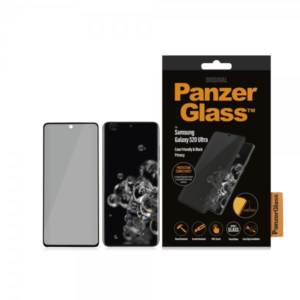 PanzerGlass Samsung Galaxy S20 Ultra Skærmbeskyttelse CaseFriendly Privacy