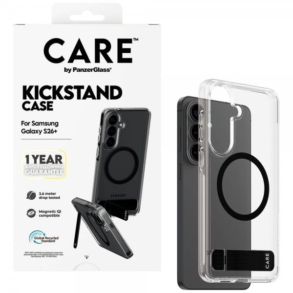CARE by PanzerGlass Samsung Galaxy S26 Plus Cover Kickstand MagSafe Transparent