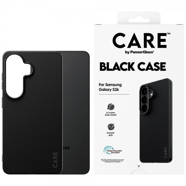 CARE by PanzerGlass Samsung Galaxy S26 Etui TPU Sort