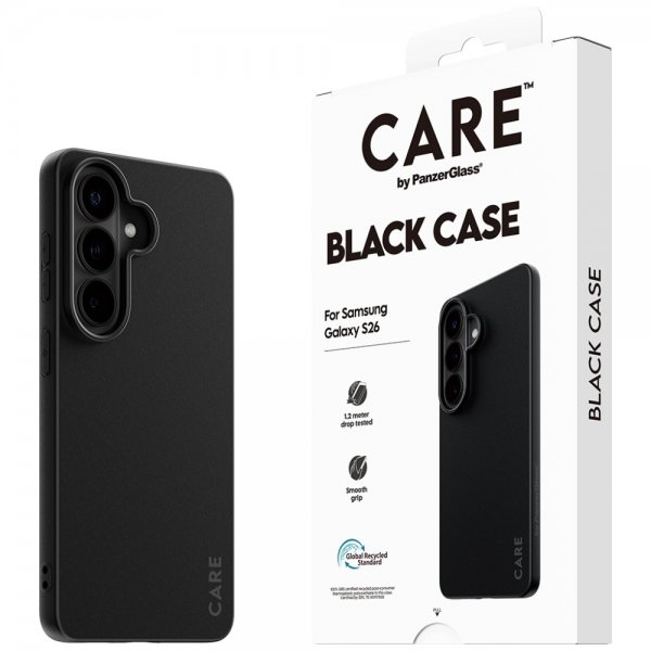 CARE by PanzerGlass Samsung Galaxy S26 Etui TPU Sort