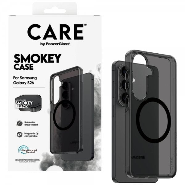 CARE by PanzerGlass Samsung Galaxy S26 Cover Smokey MagSafe Sort