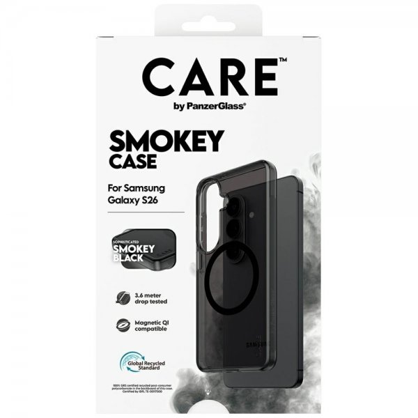 CARE by PanzerGlass Samsung Galaxy S26 Cover Smokey MagSafe Sort