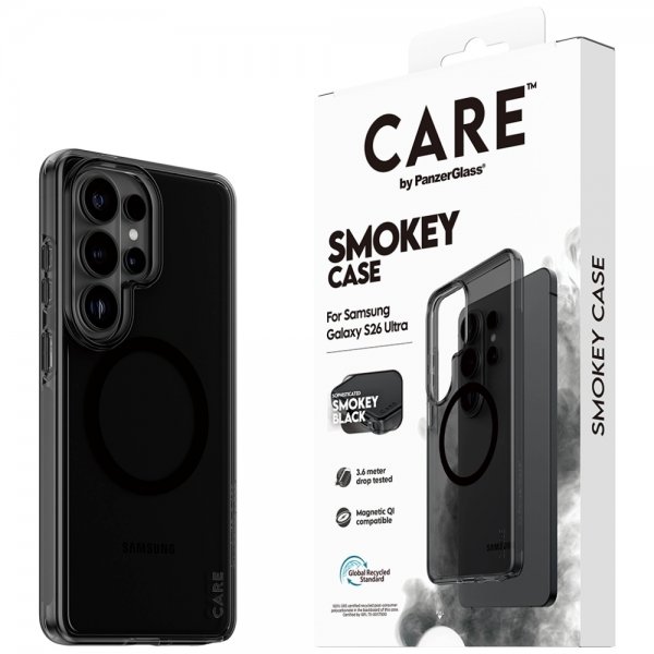 CARE by PanzerGlass Samsung Galaxy S26 Ultra Cover Smokey MagSafe Sort