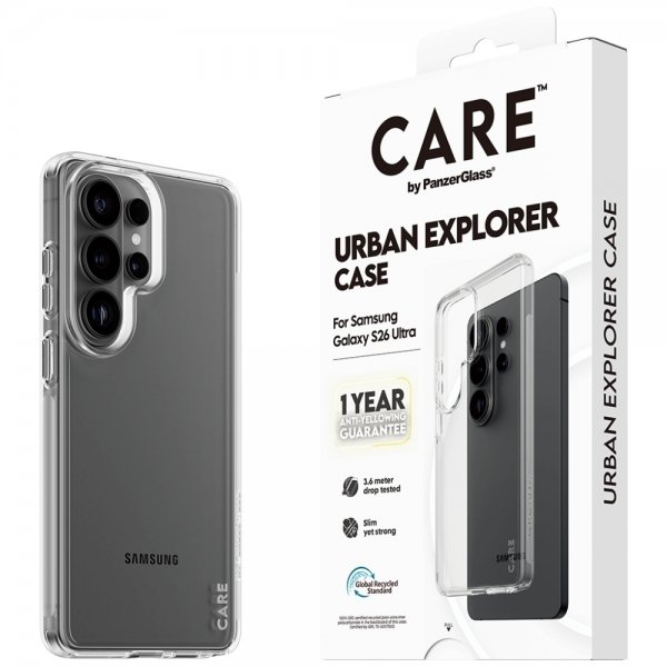 CARE by PanzerGlass Samsung Galaxy S26 Ultra Cover Urban Explorer Transparent