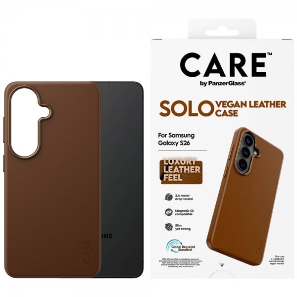 CARE by PanzerGlass Samsung Galaxy S26 Etui Solo Brun