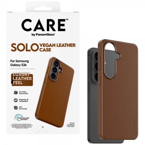 CARE by PanzerGlass Samsung Galaxy S26 Etui Solo Brun