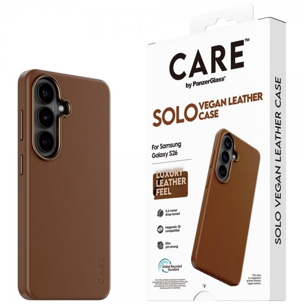 CARE by PanzerGlass Samsung Galaxy S26 Etui Solo Brun