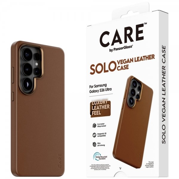 CARE by PanzerGlass Samsung Galaxy S26 Ultra Cover Solo Brun