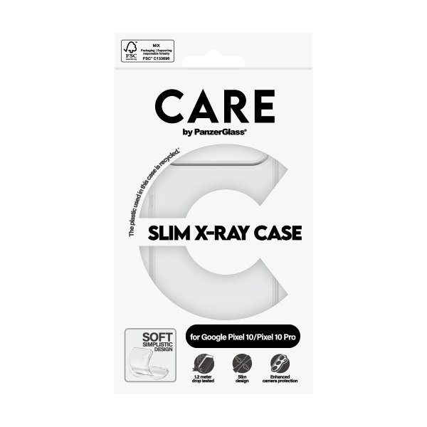 CARE by PanzerGlass Google Pixel 10/Pixel 10 Pro Cover Slim X-Ray Transparent