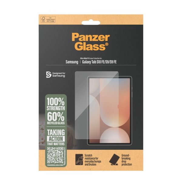 PanzerGlass Samsung Galaxy Tab S9/S9 FE/S10 FE Skærmbeskyttelse Ultra-Wide Fit
