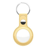 KeyBudz AirTag Holder Læder 2-pak Gul
