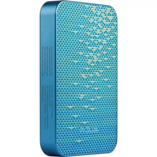 Pitaka MagSafe Powerbank Aramidfiber 10.000 mAh Lucid Blue