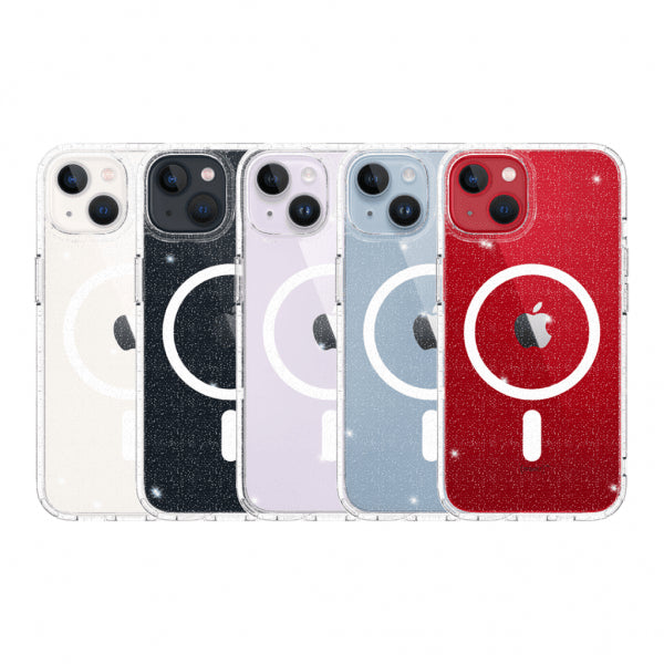 Just Mobile iPhone 14 Cover TENC BlingBling MagSafe Transparent