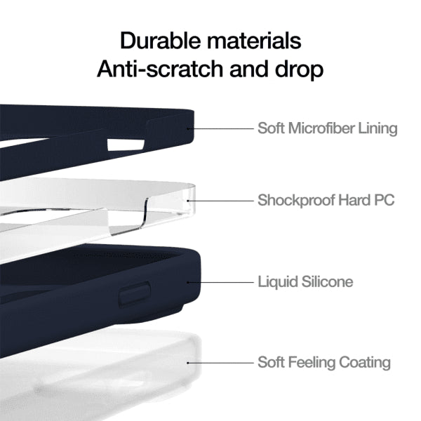 Just Mobile iPhone 14 Pro Cover TENC Silikone MagSafe Blå