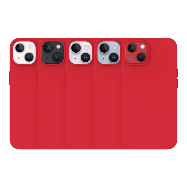 Just Mobile iPhone 14 Cover TENC Silikone MagSafe Rød