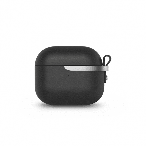 Moshi Pebbo Luxe AirPods 3 Cover PU-læder Sort