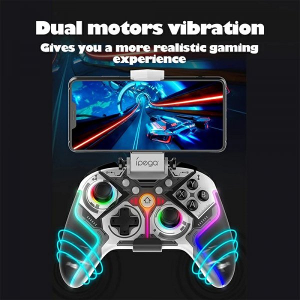 Ipega PG-9666 Trådløs Spilcontroller RGB Hvid