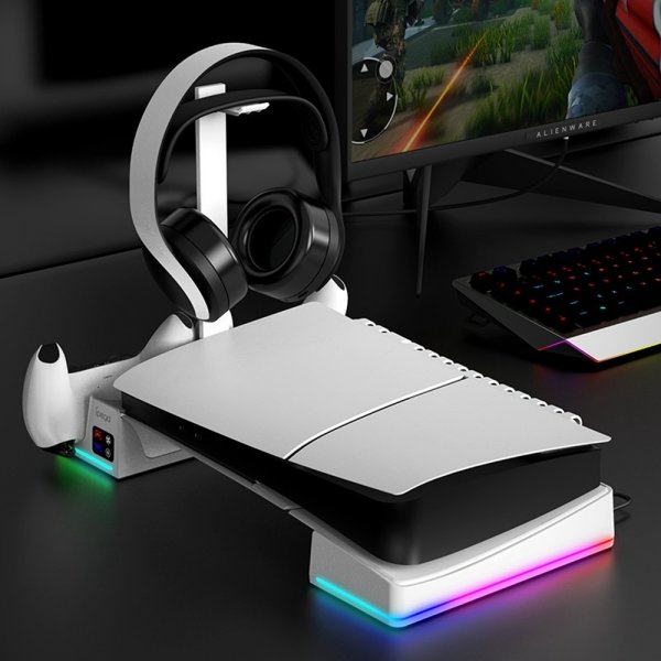 Ipega PG-P5S039 PlayStation 5 Slim Horisontal Dockingstation