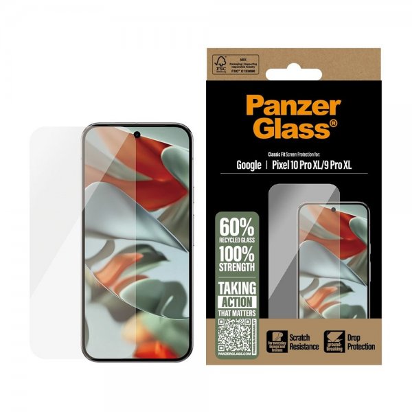 PanzerGlass Google Pixel 9 Pro XL/Pixel 10 Pro XL Skærmbeskyttelse Classic Fit