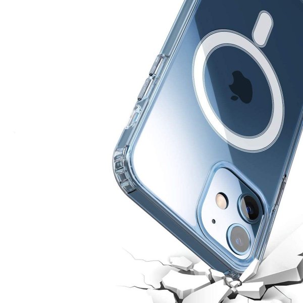 iPhone 12 Mini Cover TPU MagSafe Stødsikkert Transparent