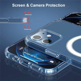 iPhone 12 Mini Cover TPU MagSafe Stødsikkert Transparent