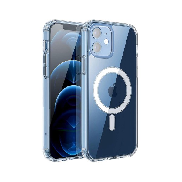 iPhone 12 Mini Cover TPU MagSafe Stødsikkert Transparent