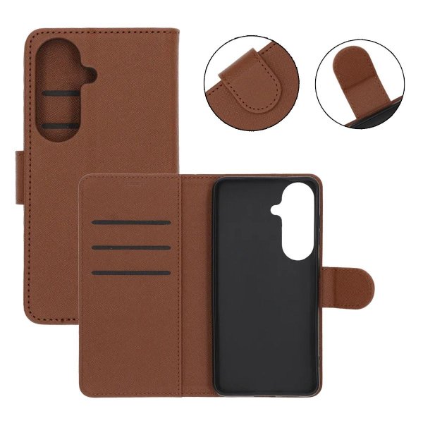 Samsung Galaxy S26 Plus Cover med Stativ Brun